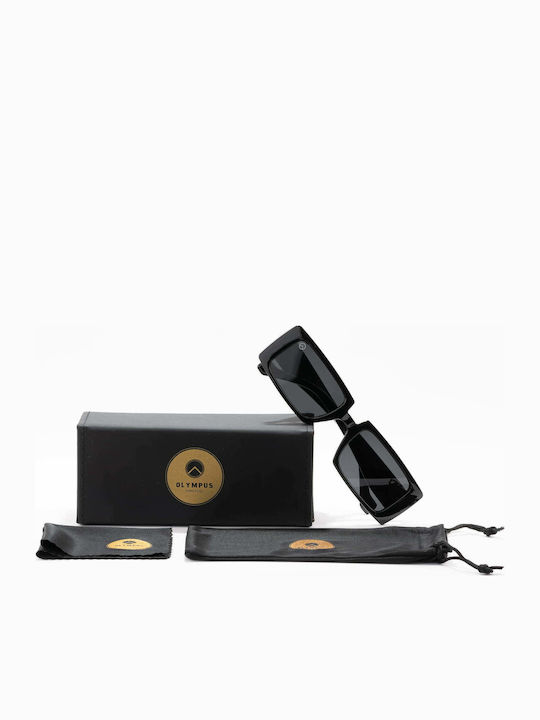 Olympus Sunglasses Athena Γυναικεία Γυαλιά Ηλίου με Κοκκάλινο Σκελετό Black 02-024