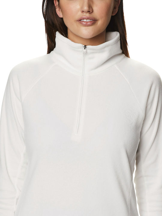 Glacial Half Zip Women's Sweatshirt White