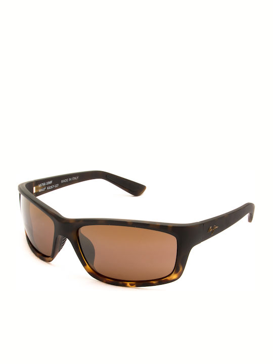 Maui Jim Men's Sunglasses with Brown Plastic Frame and Brown Polarized Lens H766-10MF