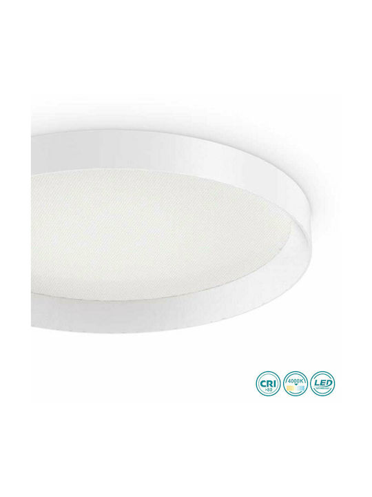 Ideal Lux Fly PL Modern Metal Ceiling Light with Integrated LED 35pcs White