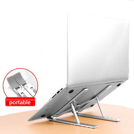 Folding Stand for Laptop up to 15" Silver