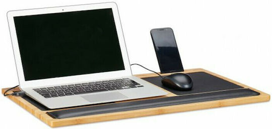 Relaxdays Bamboo Stand for Laptop up to 17" Natural / Black