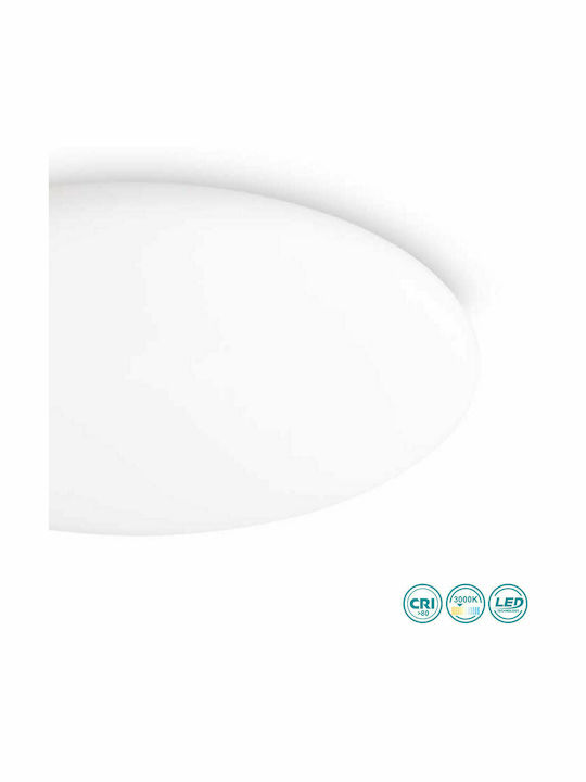 Ideal Lux Level PL Modern Plastic Ceiling Light with Integrated LED 40pcs White