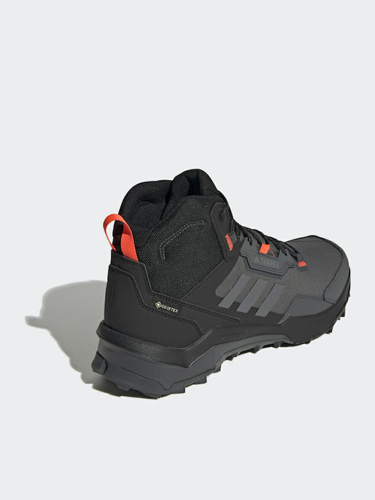 adidas Terrex Ax4 Mid Încălțăminte De Drumeție Pentru Bărbați Tip Botine Impermeabile Cu Membrana Gore-Tex Gri Five / Gri Four / Solar Red