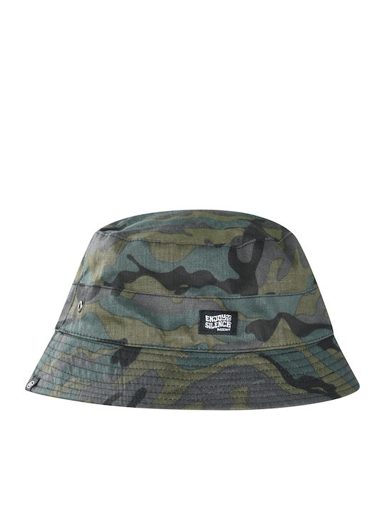 Basehit Fabric Men's Hat Style Bucket Camo Olive Black