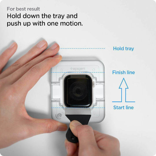 Spigen Proflex Ez Fit Gehärtetes Glas für das Apple Watch 45mm 2Stück AFL04051