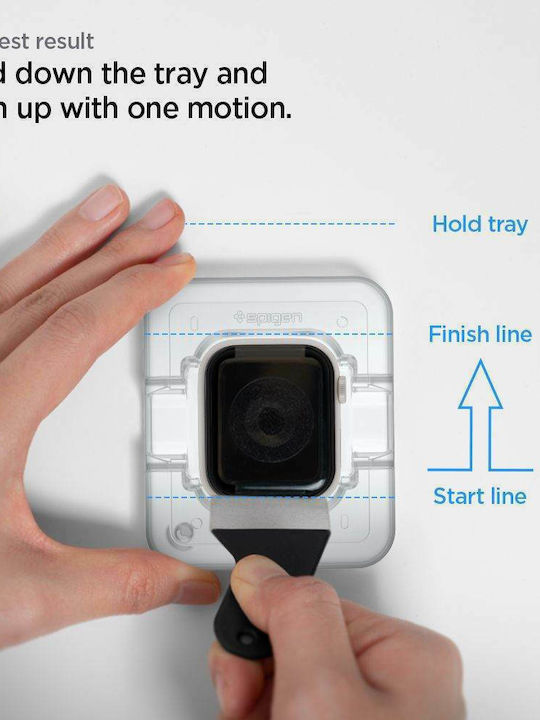 Spigen Proflex Ez Fit Gehärtetes Glas für das Apple Watch 41mm 2Stück AFL04052