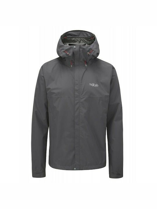 Rab Men's Winter Hardshell Jacket Waterproof and Windproof Gray -GP