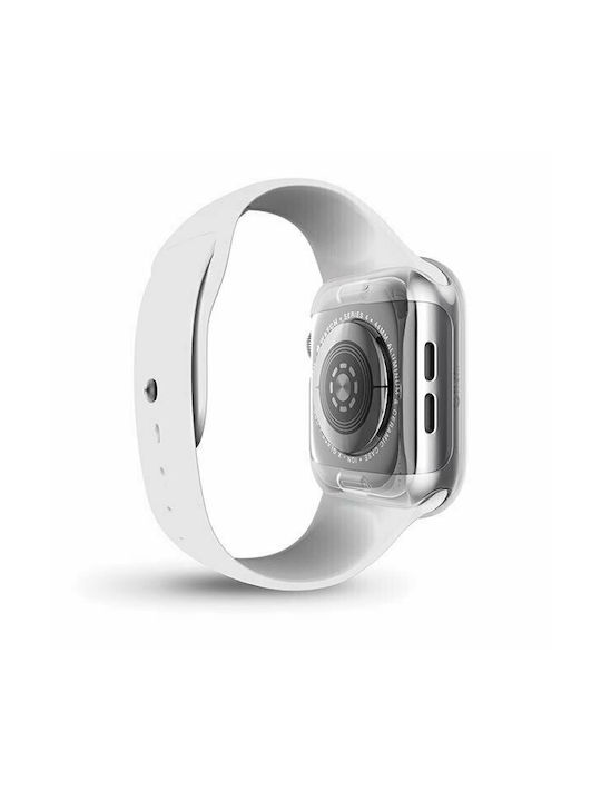 Uniq Garde Silicone Case with Glass in Transparent color for Apple Watch 40mm