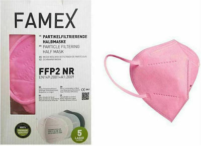Famex Particle Filtering Half Mask FFP2 NR Маска за защита FFP2 Розов 100бр