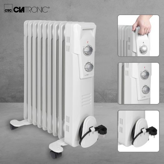 Clatronic RA 3736 Καλοριφέρ Λαδιού με 9 φέτες 2000W