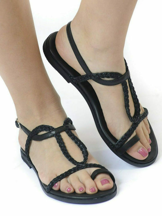 Flat Sandal with Rope Binding