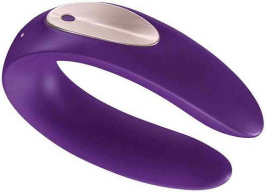 Satisfyer Double Plus Mini Δονητής για Ζευγάρια με Απομακρυσμένο Έλεγχο 9cm Μωβ