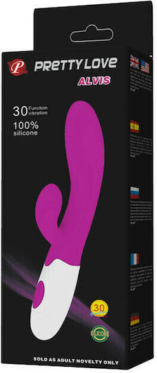 Pretty Love Vibe Alvis Δονητής Rabbit 20cm Purple