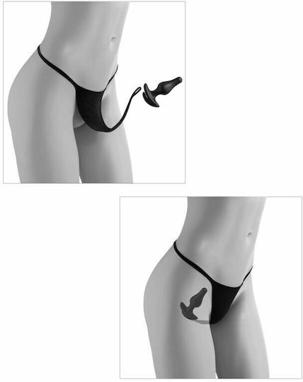 Pipedream Hook Up Panties Crothless Love Garter mit Vibration