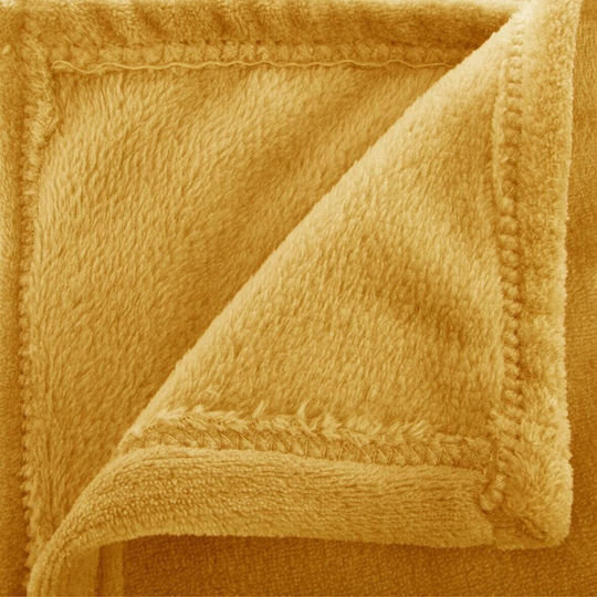 Κουβέρτα Fleece Ημίδιπλη 180x230εκ. Κίτρινο AT100647 Κουβέρτα Fleece Ημίδιπλη 180x230εκ. Κίτρινο AT100647