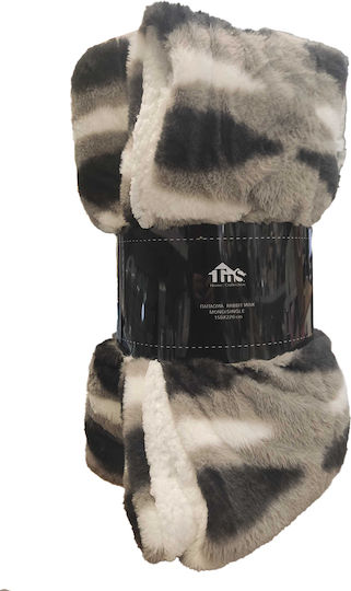 TnS Pătură Rabbit Sherpa Simplă 150x220 cm Maro