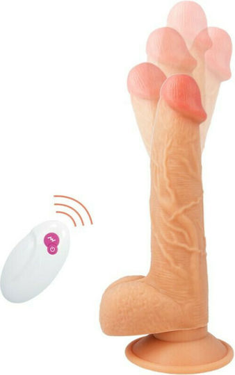 Cyber Silicock Realistic Vibrator cu Telecomandă 4.3cm Carne