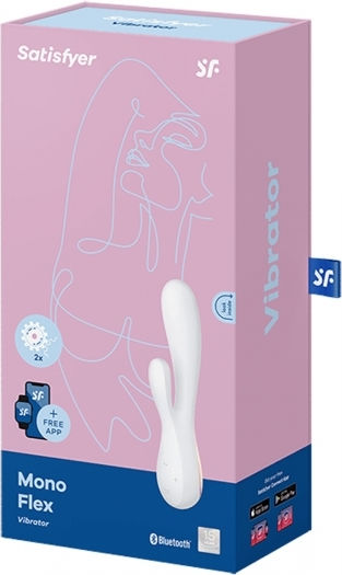 Satisfyer Mono Flex Δονητής Rabbit 20.4cm White