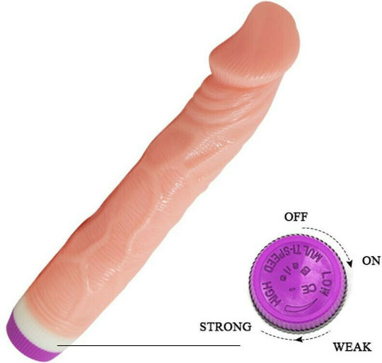 Baile Realistic Life-Like Multi Speed Ρεαλιστικός Δονητής 22cm Flesh