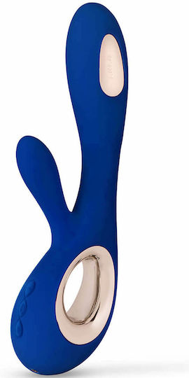 Lelo Soraya Wave Вибратор Заек 22см Среднощно синьо