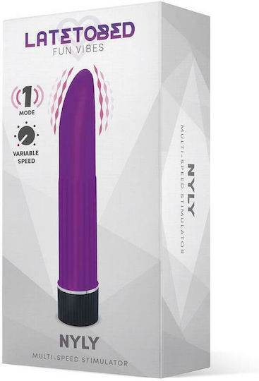 LateToBed Nyly Classic Vibrator 13.5cm Purple
