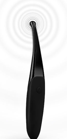 Senzi Fine Point Vibrator Mini Κλειτοριδικός Δονητής 14.7cm Black