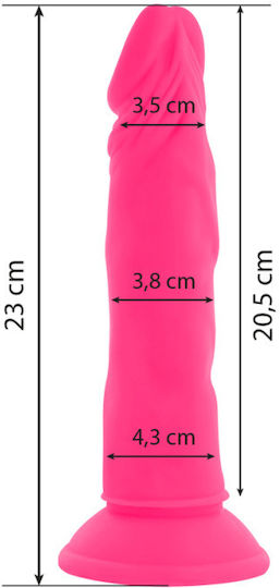 Diversia Flexible Vibrating Dildo Ρεαλιστικός Δονητής 23cm Pink