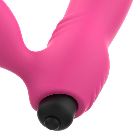 Dream Love OhMama Bix Doble Vibrator Xmas Edition Δονητής Rabbit 16.3cm Pink