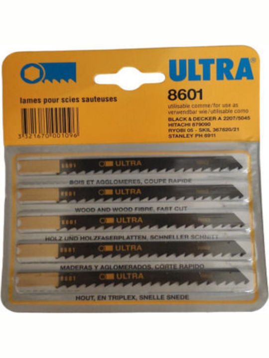Ultra 8601 Λάμες για Ξύλο 72mm 5τμχ