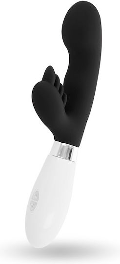 Glossy Elvis Rabbit Mini Δονητής Rabbit 12cm Black