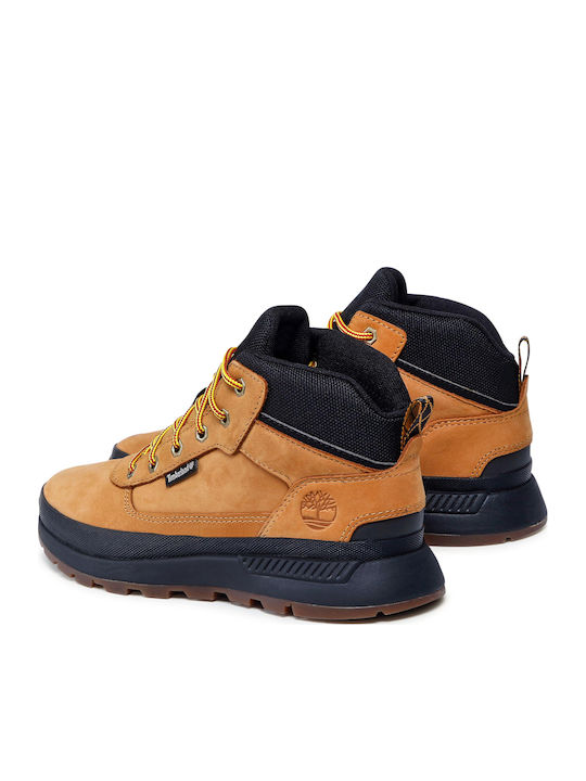 Kids Hiking Boots Field Trekker Mid Brown