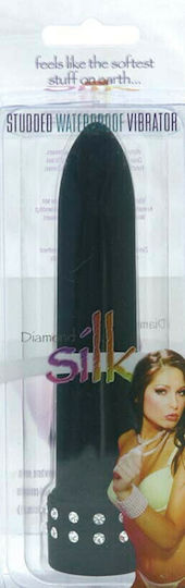 Seven Creations Diamond Silk Bling Classic Vibrator 13.5cm Black