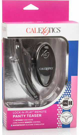 Calexotics Remote Lock-N-Play Panty Teaser Mini Δονητής για Ζευγάρια με Απομακρυσμένο Έλεγχο Μαύρος