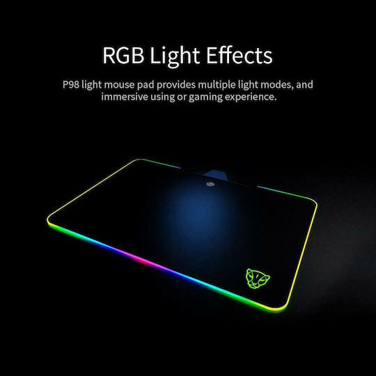 Motospeed P98 Gaming Mouse Pad Medium (350.52mm) με RGB Φωτισμό Μαύρο MT-00109