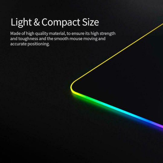 Motospeed P98 Gaming Mouse Pad Medium (350.52mm) με RGB Φωτισμό Μαύρο MT-00109