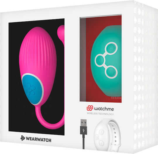 Anne's Wearwatch Egg Wirless Watchme Vibrator Ei mit Fernbedienung Fuchsia/ Aquamarine