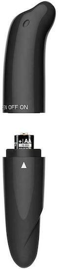 LateToBed Morton Mini Κλειτοριδικός Δονητής 8.8cm Black