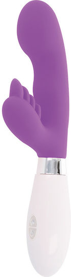 Glossy Elvis Vibrator Kaninchen 12cm Purple