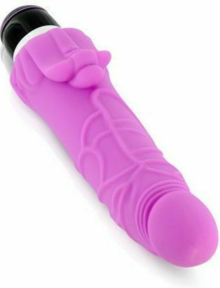 Seven Creations Purrfect Silicone Classic with Clit Stim 7 Powerful Functions Realistisch Vibrator 19cm Pink
