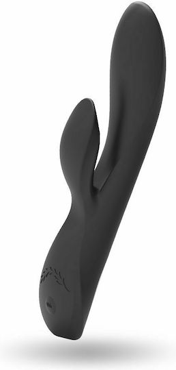 Black & Silver Kaultz Vibrator Kaninchen 20cm Black