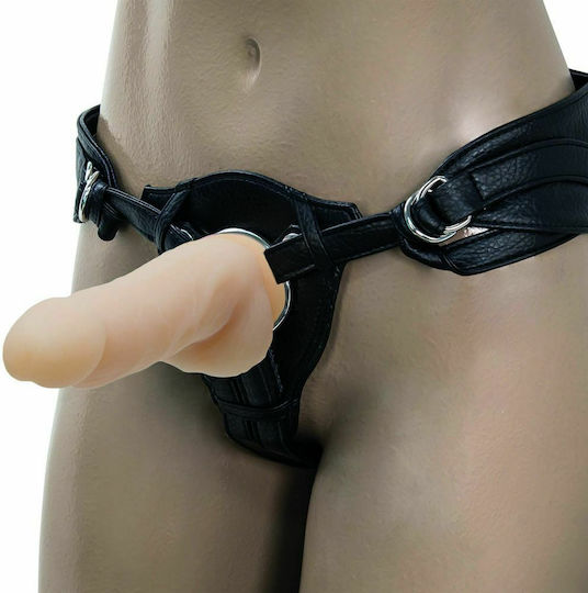 BMS Factory Naked Addiction Rotating & Vibrating Dong with Remote Realistic Vibrator cu Telecomandă 18cm Carne