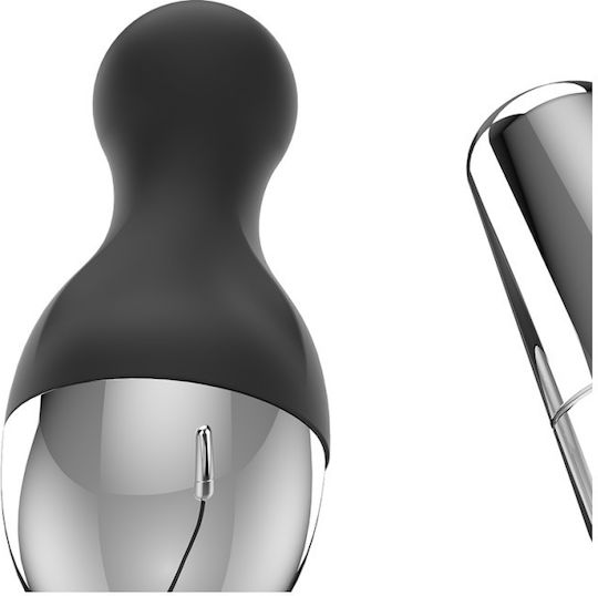 Brilly Glam Brilly Glam Mini Δονητής Egg με Απομακρυσμένο Έλεγχο 19cm Black