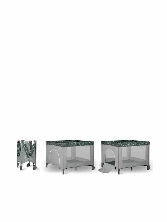 Momi Mamu Park with Mattress Gray 100x100cm