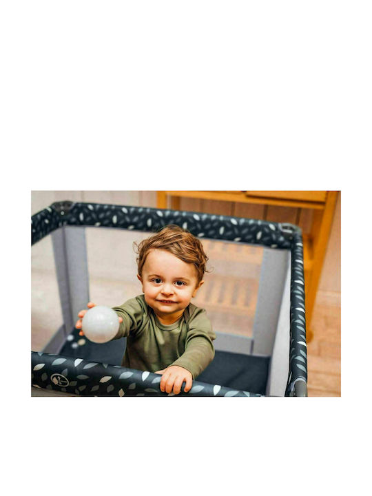 Momi Mamu Park with Mattress Gray 100x100cm