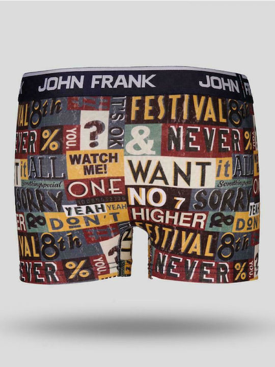 John Frank Q&A Men's Boxer Multicolour with Patterns