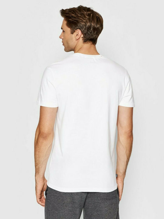 Superdry Herren T-Shirt Kurzarm mit V-Ausschnitt Weiß