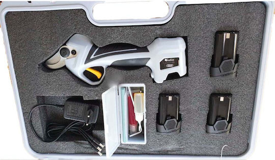 Volpi KV 360 Pruning Shears Battery Brushless 14.4V 2x2.5Ah/2.5Ah with Maximum Cutting Diameter 35mm in Carrying Case