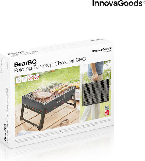 InnovaGoods BearBQ Portable Charcoal Grill 35cmx27cm