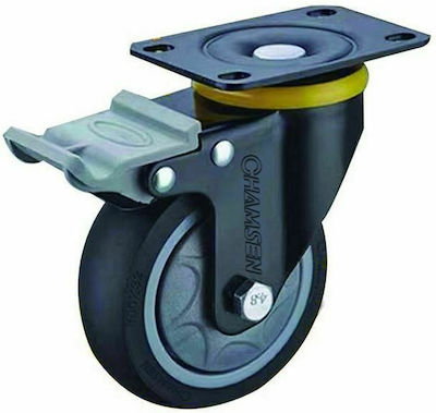 07341 Rotating Wheel with Brake 100mm